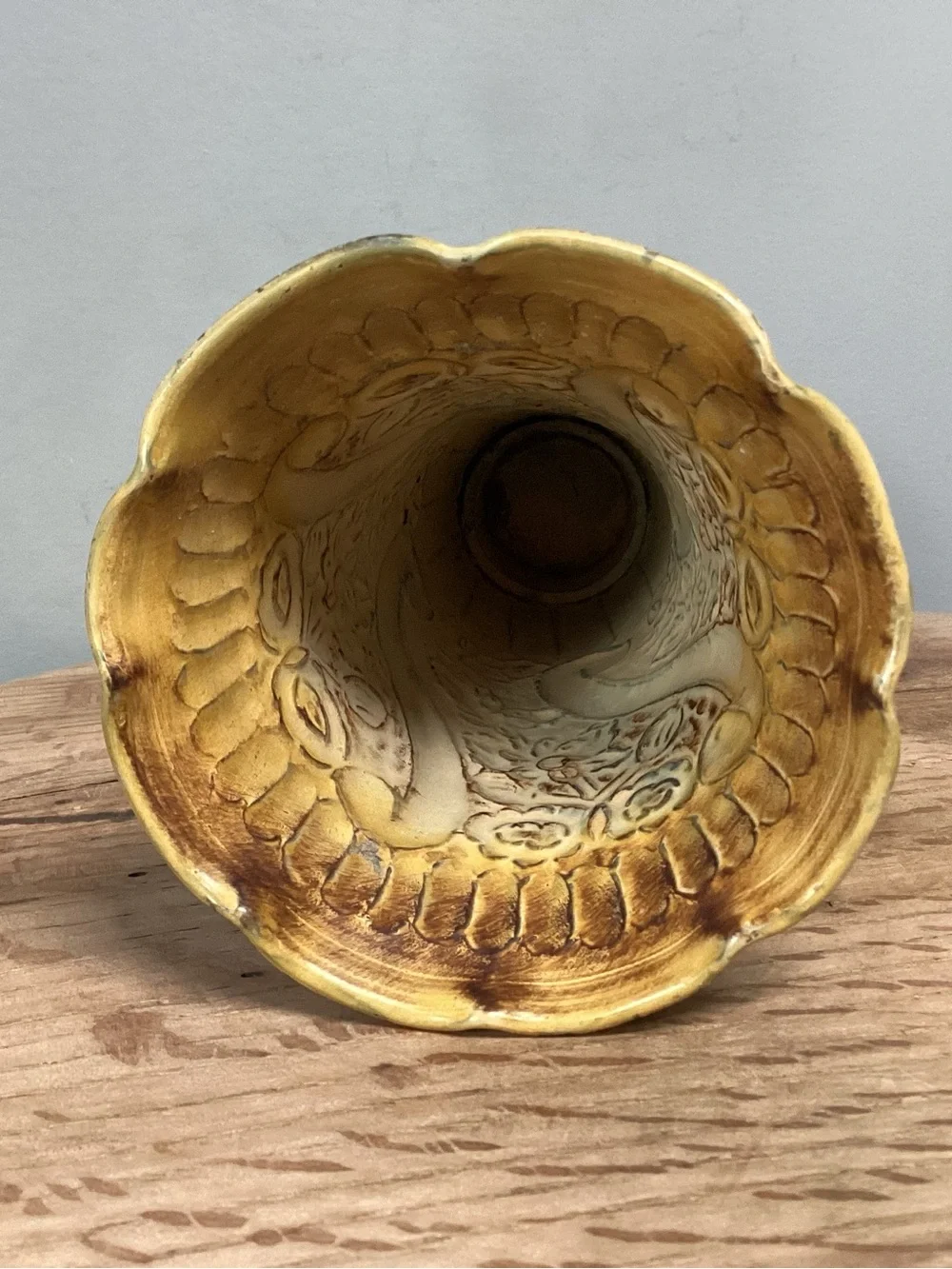 🟡 Vintage - Solid Brass Painted Vase - Candle Holder - Decor Piece - Unique